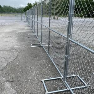 Clôture en treillis métallique à maillons de chaîne galvanisés Clôture temporaire de protection de sécurité pour chantiers de construction - Product Image 5