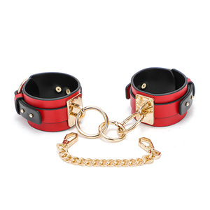 Red PU <b>Bondage</b> <b>Collar</b> With Ball Gag For Adult Use - Product Image 3