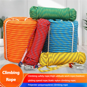 रस्सी चढ़ाई रॉक चढ़ाई बाहरी उच्च-ऊंचाई कार्य सुरक्षा ग्लाइडिंग गति वंश स्थिर पॉलिएस्टर + पॉलीएस्टर + पॉलीप्रोपाइलीन रस्सी - Product Image 1