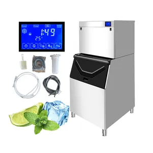 Máquina para hacer cubitos de hielo comercial, máquina para hacer cubitos, 500 kg/24 horas, precio competitivo