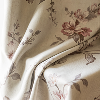 Rideaux occultants plissés à motif floral gaufré style nordique, thermocollés, pour salon et chambre, vente en gros, sur mesure, direct fabricant