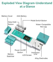 Mètre de température TDS EC 3-en-1 haute précision pour piscines et eau en bouteille, personnalisable OEM/ODM, usage industriel