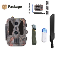 SunteCam Caméra de chasse HC-950Pro à double objectif 4G étanche Vision nocturne Photo avec capteur d'imagerie CMOS nécessite une carte SIM