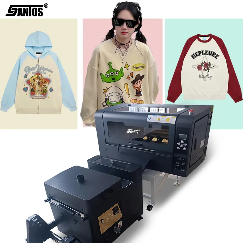 Logo Diy Eps Xp 600 Dtf Printer A3 Inkjet T-Shirt Heat Transfer Printing Machine Pet Film 30 Cm Dtf Printer