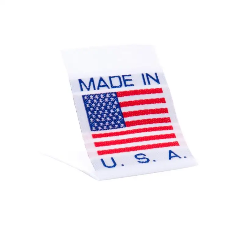 American Flag Crafting Craft Art Fashion Woven Ribbon Ribbons Tag for Clothing Sewing Sew on Clothes Garment Embroidered Label