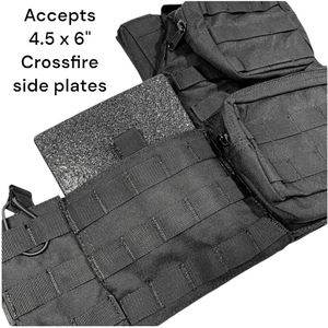 Chaleco Táctico Molle Assault Black Storm, Chaleco Portaplacas de Liberación Rápida, Equipo Táctico, Chalecos Tácticos, Chaqueta de Entrenamiento - Product Image 4