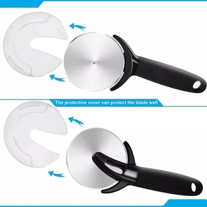 Nouvel accessoire de cuisine en métal au design innovant, protection pour plaque de cuisson, couteau à <span class=keywords><strong>pizza</strong></span> en acier inoxydable, roulette à <span class=keywords><strong>pizza</strong></span>, outils et équipement pour <span class=keywords><strong>pizza</strong></span> - Product Image 3