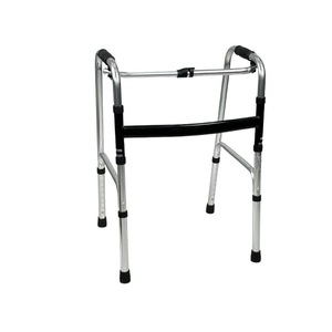 Aide à la marche réglable en alliage d'aluminium à simple pliage pour personnes âgées et handicapées - Product Image 1