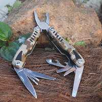 Alicate Multiherramienta 13 en 1 de Acero Inoxidable EDC con 2 Bloqueos de Seguridad, Multiusos, para Actividades al Aire Libre y Bricolaje