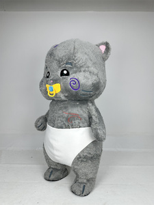 Costume de poupée gonflable de dessin animé pour bébé chat, vêtements de cosplay pour adulte unisexe, matériel en peluche pour les spectacles de promenade - Product Image 3