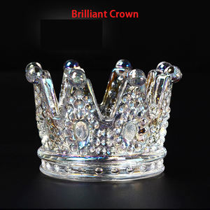 Cenicero de corona de cuentas de cristal transparente para decoración de moda creativa al por mayor para hotel doméstico - Product Image 4