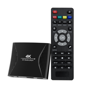Acemax 4k siêu HD kỹ thuật số phương tiện truyền thông Máy nghe nhạc đơn giản kỹ thuật số Biển Phương tiện truyền thông Máy nghe nhạc USB Ổ đĩa SD Thẻ H.265/HEVC H.264/AVC MP4 - Product Image 1