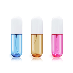30ml 50ml 60ml 70ml 80ml 100ml Plastic <b>Pill</b> Colorful Capsule Shaped Pet Plastic <b>Bottle</b> With Mist Sprayer Head - Product Image 1