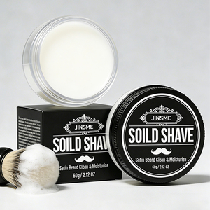 Custom Solid Shaving <b>Soap</b> ODM-Glycerin & Mint Leaf Extract Moisturizing Shave Cream with Natural Herbs for All Skin Types 60g - Product Image 1