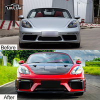 Kit de carrosserie en fibre de carbone aile de coffre arrière 16-23 982 pare-chocs avant mise à niveau vers GT4RS kits de carrosserie complets pour Porsche 718 Cayman Boxster