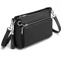 Tas Selempang Kulit Asli Wanita Model Terbaru, Laris Manis, Dilengkapi Rumbai, Ritsleting, Anti Maling, Dompet Terintegrasi, RFID