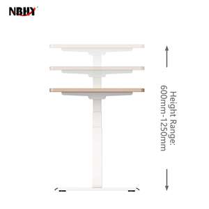 Escritorio De Pie ajustable de doble motor eléctrico moderno, muebles de columna ascendente para oficina, escritorio convertible para sentarse - Product Image 2