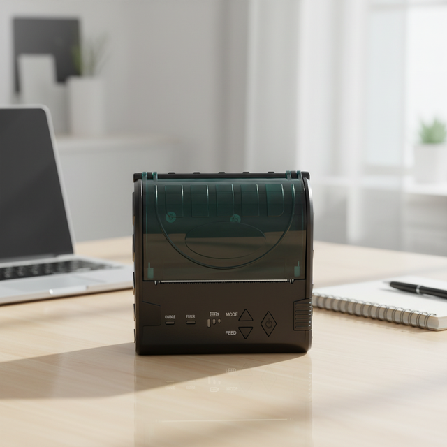 Lightweight and Portable 3-inch 80mm Thermal Printer Supports RS232 and Wireless Connectivity