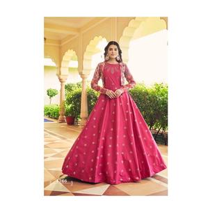 Nuevo vestido Anarkali DE TRABAJO bordado de secuencia exclusiva con Koti para ropa de boda y fiesta del proveedor de India - Product Image 1