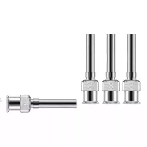 Punta de aguja dispensadora, cabezal dispensador de precisión totalmente metálico de acero inoxidable para dispensadores de cinta - Product Image 2