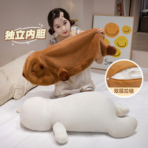 HY198 Kawaii moelleux Capybara tortue peluche mignon sac à dos en peluche jouet pour enfants et hommes moche fraise cadeau pour un usage domestique - Product Image 4