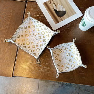 Plateau de rangement en cuir rectangulaire pour bureau, sans couvercle, usage professionnel, couleur unie, type sur pied, 300g, fabriqué à Guangzhou - Product Image 4