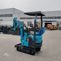 Mini-excavatrice sur chenilles Catapiller de haute qualité, 1 tonne, avec moteur et pompe Koop - Équipement de construction polyvalent