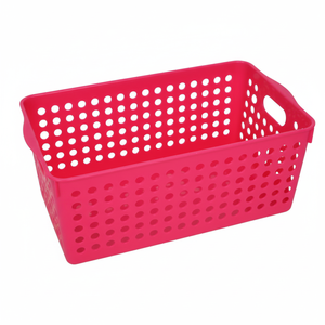 Cesto portaoggetti largo rosso Inomata - Product Image 1