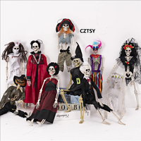 Décorations de Halloween : Crânes, Jour des Morts Mexicain, Joker, Sorcière, Pirate, Squelette, Décoration Maison Hantée, Accessoires de Fête, Modèle 5475