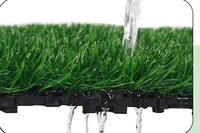 Gazon artificiel pour terrain de football de 30 mm de hauteur, pelouse synthétique verte pour écoles et terrains de sport