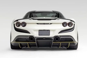 Kit de Carrocería de Fibra de Carbono Estilo V para Ferrari F8, con Alerón Delantero, Faldones Laterales, Difusor y Spoiler - Product Image 5
