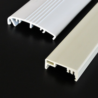 Profilé en PVC extrudé sur mesure, écologique, fabriqué en Chine, pour rails coulissants de fenêtres et portes de supermarchés