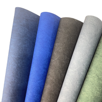 Tissu en cuir PU thermo-sensible écologique, effet de brûlage à chaud, support non tissé, épaisseur 0,6/0,7 mm, pour reliure de livres, boîte à bijoux
