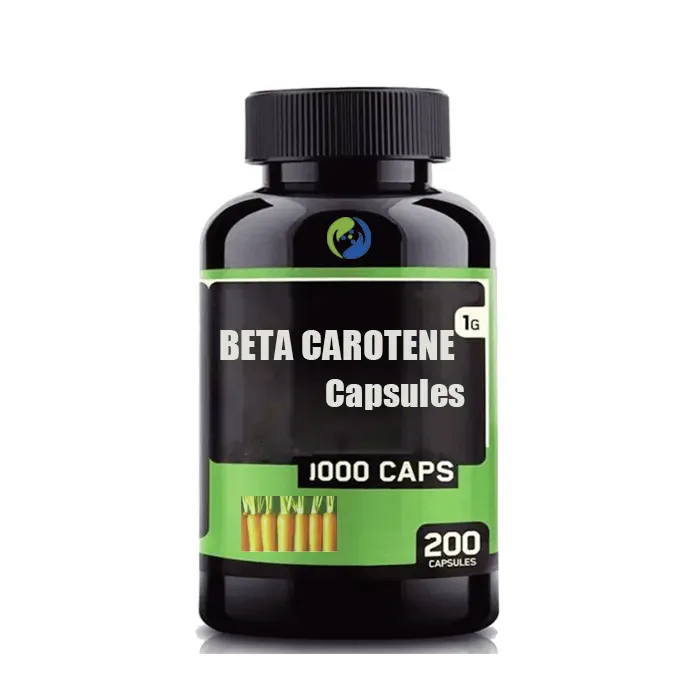 Suplemento de hierbas Halal Beta-Caroteno Vitamina B orgánica Beta Caroteno natural Cápsulas