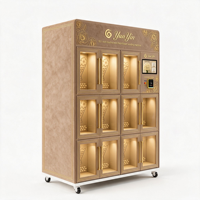 Kiosque automatique Yunyin 24h/24 pour la vente de fleurs fraîches avec refroidissement par compresseur et Wi-Fi pour centres commerciaux, hôtels, mariages, boutiques et marchés.