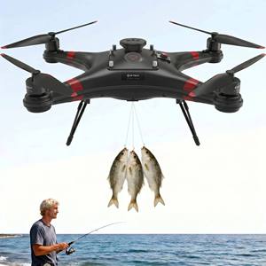 Dron de Pesca Profesional POSEIDON-480 <span class=keywords><strong>PRO</strong></span> con Cámara 4K, Resistente al Agua, Carga Útil de 3 kg, Largo Alcance, Lanzamiento de Cebo, GPS Inteligente, Retorno Automático - Product Image 1