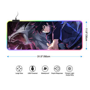 Alfombrilla de Ratón LED con Estampado de <span class=keywords><strong>Anime</strong></span> de la Serie de Dibujos Animados FLAME SNAKE, <span class=keywords><strong>XL</strong></span>, 80 30, Alfombrilla de Ratón LED, Estilo Japonés - Product Image 2