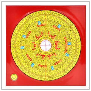 Màu Đỏ Bằng Gỗ Phong Thủy Lou Pan Trung Quốc Vòng La Bàn Món Quà Mới Lạ Ý Tưởng - Product Image 3