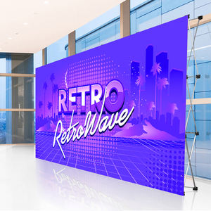 Алюминиевая прокрутка, всплывающая подставка, фоновый дисплей, складной сетчатый баннер, 10x10 футов, экран, современная цифровая печать - Product Image 4