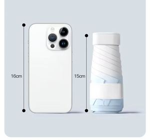 Cjx4 High Quality <b>Umbrellas</b> Travel Colorful 5 Fold Portable Foldable Uv Protection Capsule Mini Pocket <b>Umbrella</b> With Logo - Product Image 5