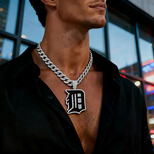 Collar de Campeonato de los Detroit Tigers 2006 al por Mayor de Fábrica, Colgantes de Moda <span class=keywords><strong>con</strong></span> Logotipo Deportivo y <span class=keywords><strong>Cadena</strong></span> de Aleación de Zinc Chapada en Oro - Product Image 2