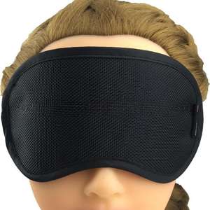 Masque de sommeil personnalisé en tissu Oxford avec logo tissé Beckon et masque de sommeil de marque pour les voyages en avion, les hôtels et les siestes au bureau - Product Image 2