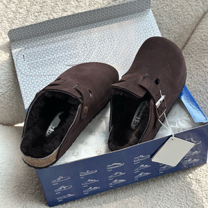 <span class=keywords><strong>Bottes</strong></span> de neige toutes saisons Htf 2025, dessus en cuir de vache, semelle intermédiaire en EVA, semelle en liège, doublure en peau de mouton, fermeture à boutons, légères, respirantes, bout fermé - Product Image 6