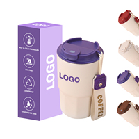 Vaso Térmico de Café con Recubrimiento Cerámico y Logotipo Personalizado, Taza de Viaje de Acero Inoxidable
