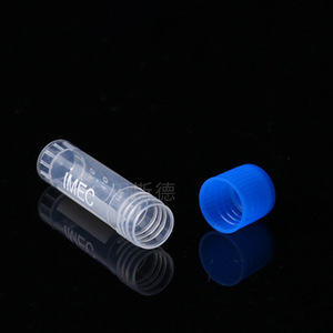 Tubo criogénico Yueside de 1.8 ml, tubo de plástico para congelación para uso en laboratorio con tapa azul - Product Image 2