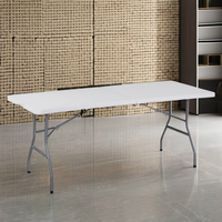 Table pliante tendance, table à manger portable d'extérieur, table à manger simple pour la maison et le commerce, table à manger rectangulaire pour patio