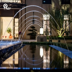 Fontaine extérieure commerciale S.G.Tech en acier inoxydable avec LED RGB et jets d'eau dansants pour aménagement paysager de lacs et centres de villégiature - Product Image 6
