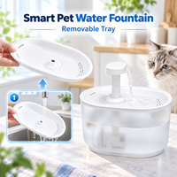 Filtre de remplacement QKEE 3,5 L pour fontaine à eau pour chat, distributeur d'eau pour animaux de compagnie, fontaines à eau pour animaux, nettoyage facile
