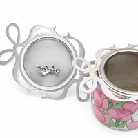 Accessoire à matcha personnalisé OEM en acier inoxydable 304, design nœud papillon mignon, passoire à thé, accessoires pour café et thé, tamis à matcha