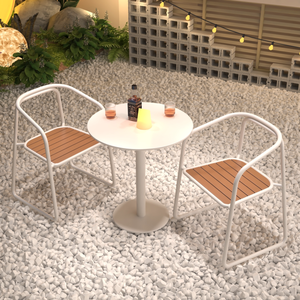 Ensemble <span class=keywords><strong>table</strong></span> et chaises d'extérieur, mobilier de loisirs imperméable pour cour, salon de thé, <span class=keywords><strong>jardin</strong></span>, balcon, villa, terrasse en plein air - Product Image 3